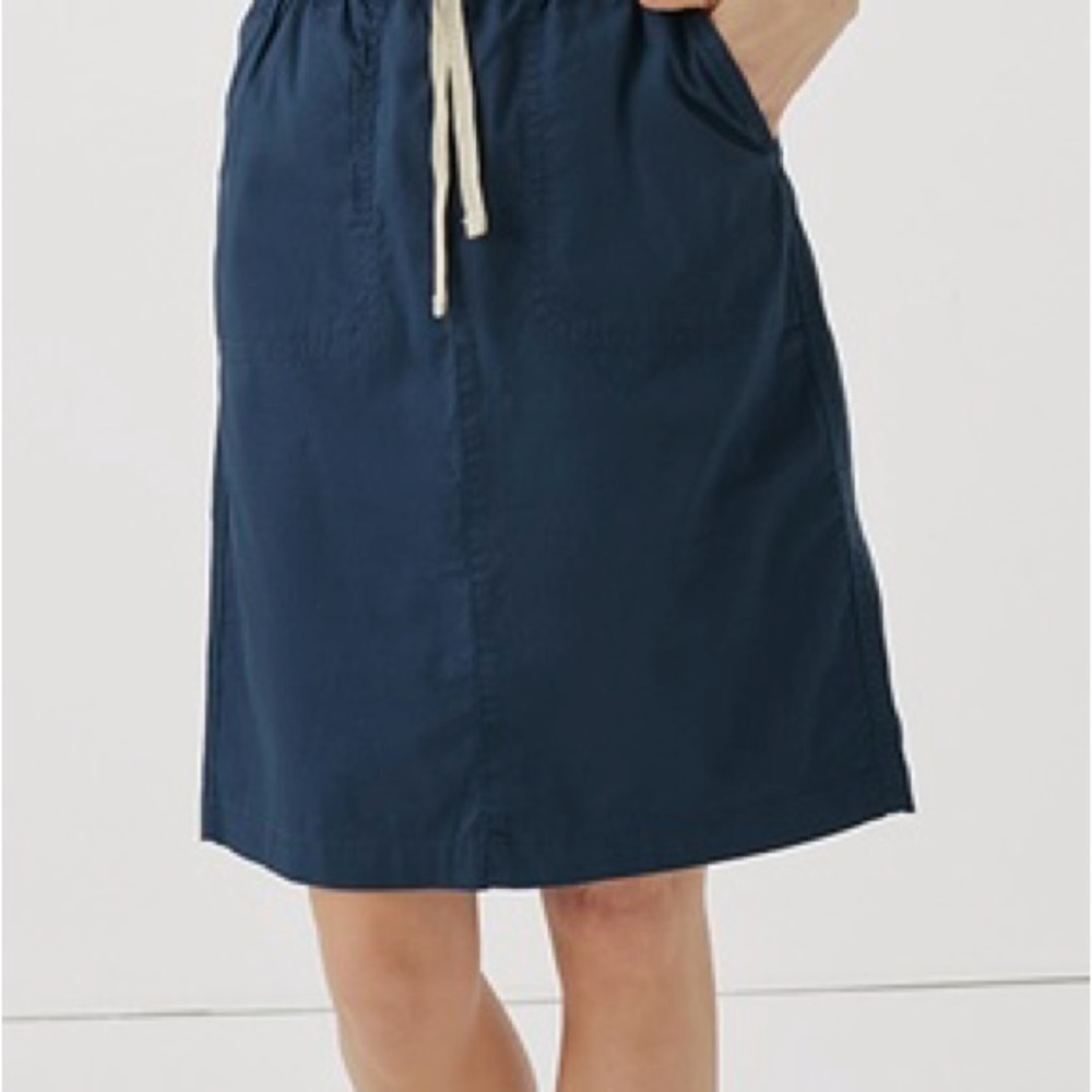 Navy Blue Casual Skirt